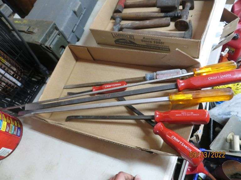 Pry Bars, Long Handle Screwdrivers Lambrecht Auction, Inc.