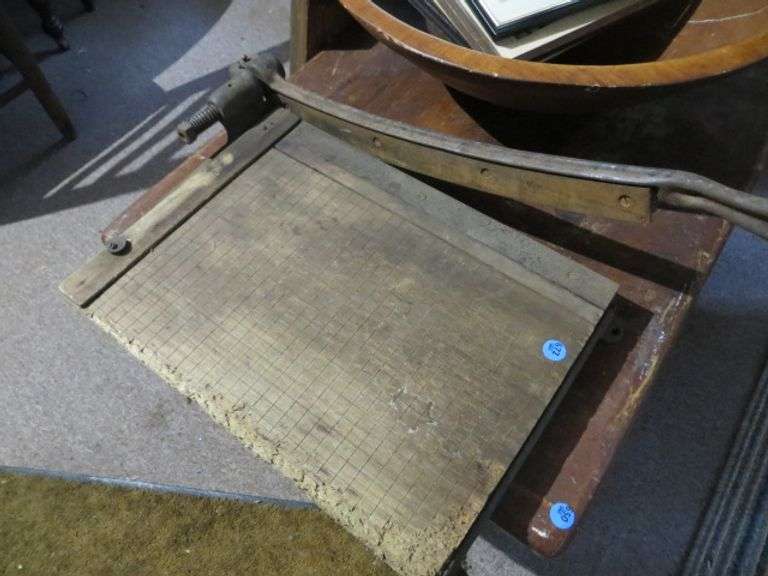 Old Paper Cutter Lambrecht Auction, Inc.