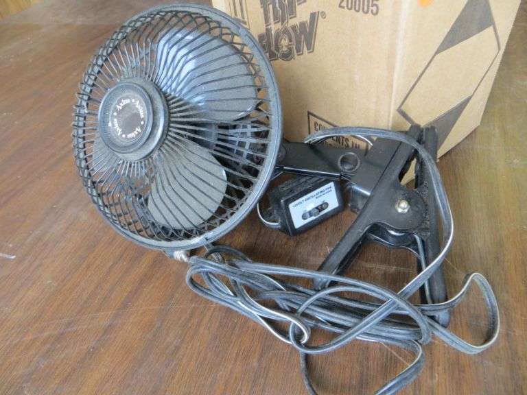 12V Clamp On Fans for Cigarette Lighters Lambrecht Auction, Inc.
