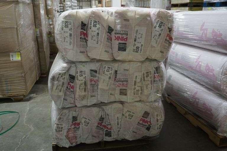 Mixed R Value Fiberglass Insulation Batted Lambrecht Auction, Inc.