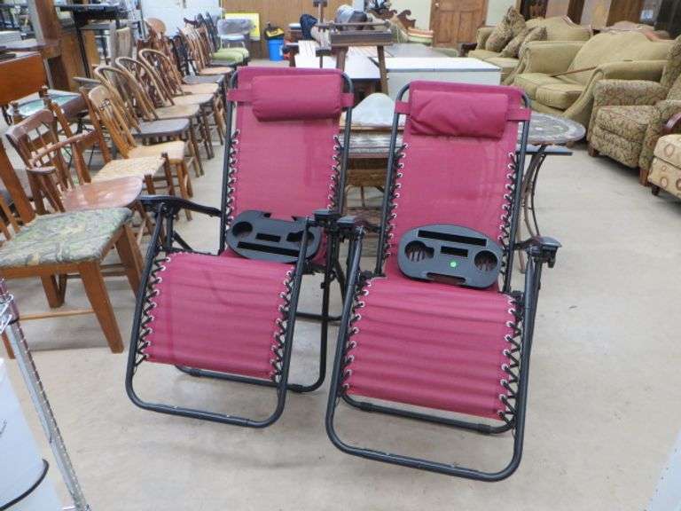 Pair Of Gravity Chairs Lambrecht Auction, Inc.