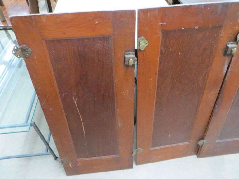 Old Kitchen doors With Hinges And Pulls Lambrecht Auction, Inc.