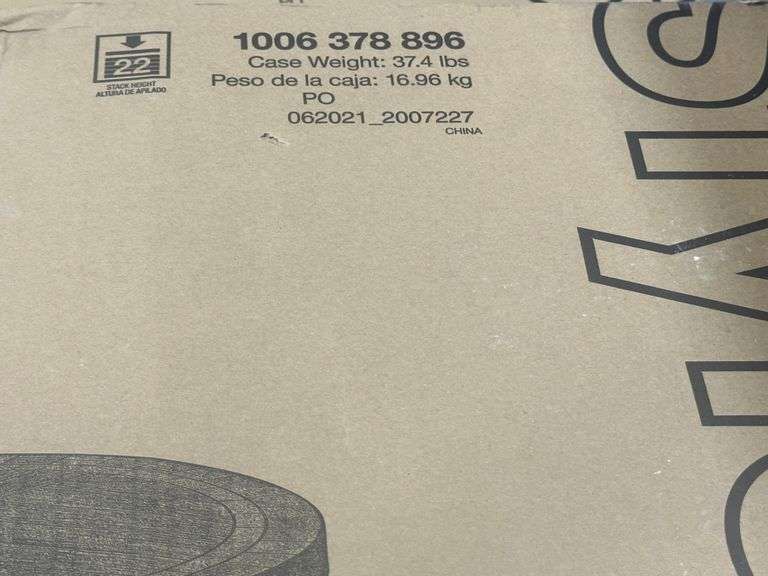 Brown Round Metal Outdoor Side Table Assembled Lambrecht Auction, Inc.