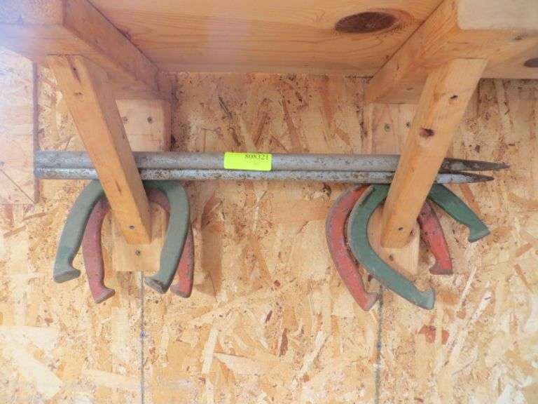 Throwing Horseshoes & Pins Iron Lambrecht Auction, Inc.