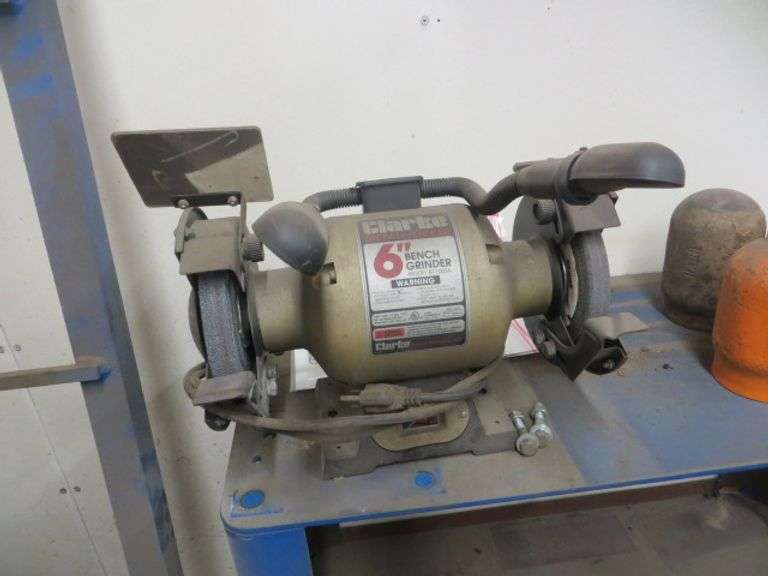 Clarke 6" Bench Grinder Lambrecht Auction, Inc.