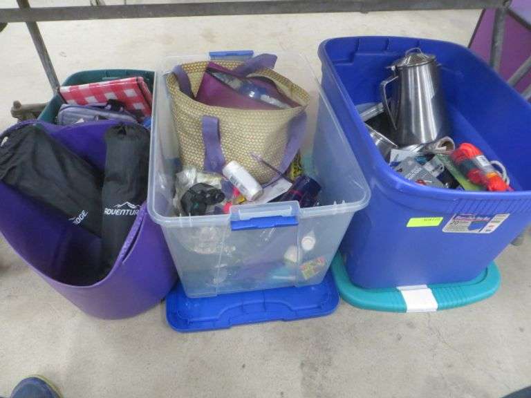 camping-picnic-items-2-large-tubs-lambrecht-auction-inc