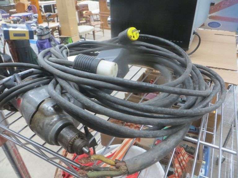 220 Outlet, Drill, Extension Cord Lambrecht Auction, Inc.
