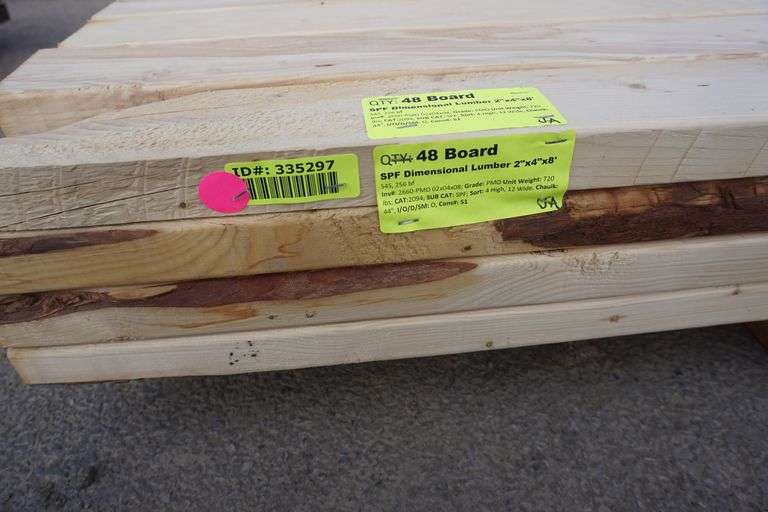 SPF Dimensional Lumber 2" x 4" x 8'