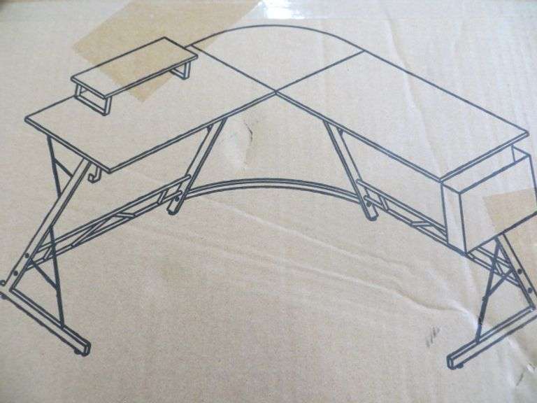 Casaottima L Shaped Gaming Desk Unassembled Lambrecht Auction, Inc.