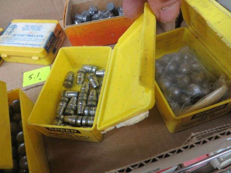 Bullets .490 Round Balls & Slugs Lambrecht Auction, Inc.