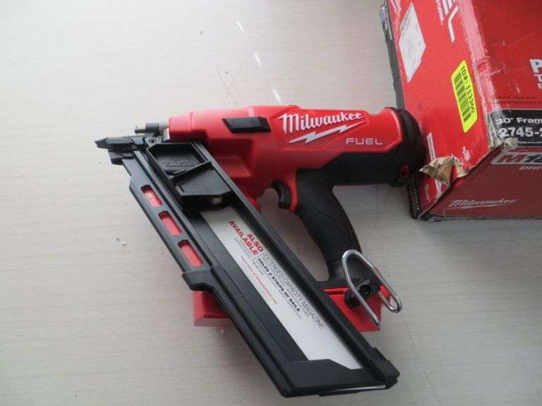 Milwaukee 30 Degree Framing Nailer Tool Only Lambrecht Auction, Inc.