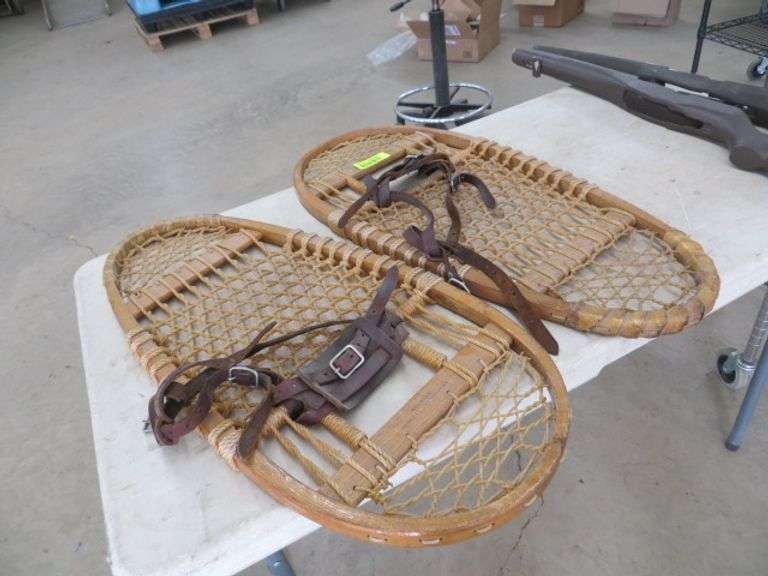 Pair Of Wooden Snow Shoes Swenson & Swenson Lambrecht Auction, Inc.
