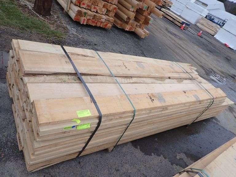 Soft Maple Rough Cut Hardwood Lumber RWxRHxRL Lambrecht Auction, Inc.