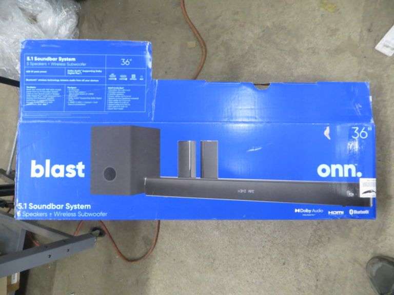 Onn 5.1 Soundbar System Lambrecht Auction, Inc.