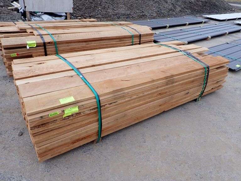 Cherry Rough Cut Hardwood Lumber RWxRHxRL Lambrecht Auction, Inc.