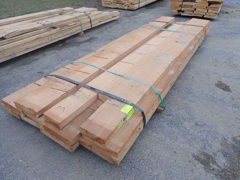 Cherry Rough Cut Hardwood Lumber RWxRHxRL Lambrecht Auction, Inc.