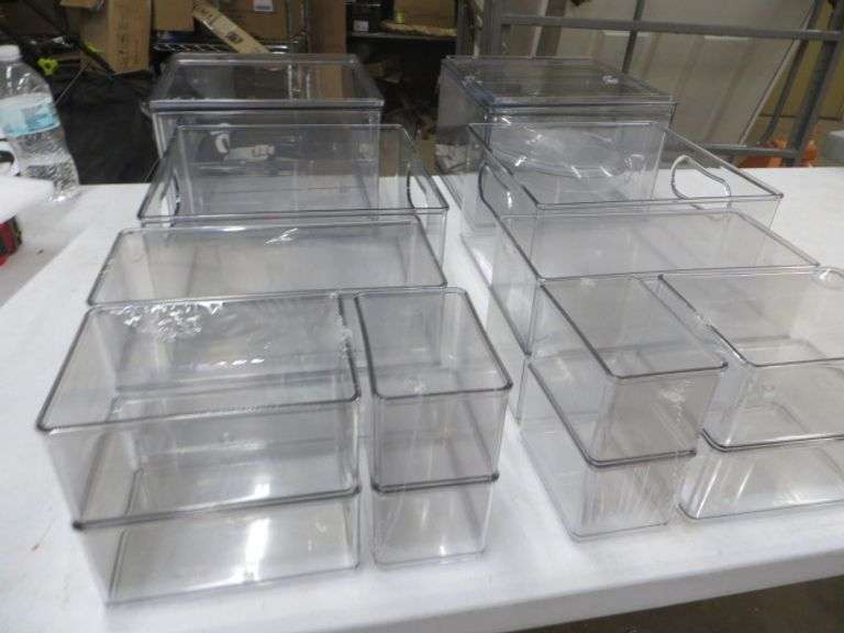 The Home Edit 17pc Bath Set Of Containers Lambrecht Auction, Inc.