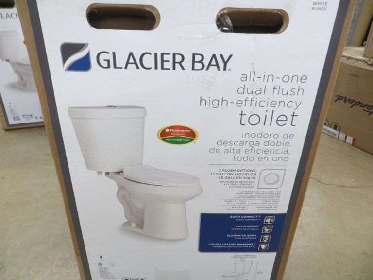 Glacier Bay All In One Dual Flush Toilet Lambrecht Auction, Inc.