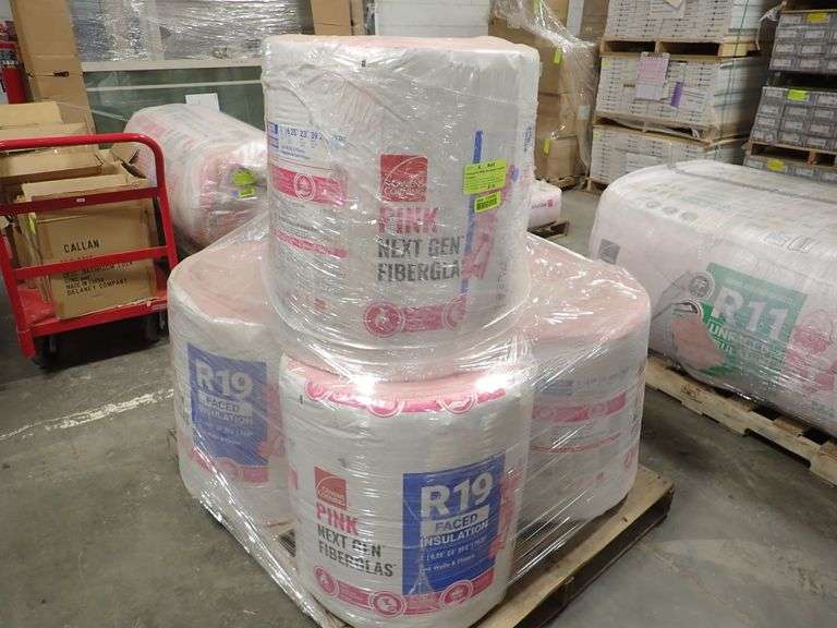 Fiberglass Rolled Insulation Various RValues Lambrecht Auction, Inc.