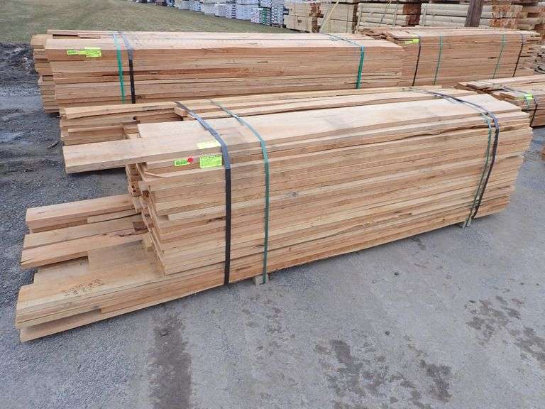 Cherry Rough Cut Hardwood Lumber RWxRHxRL Lambrecht Auction, Inc.
