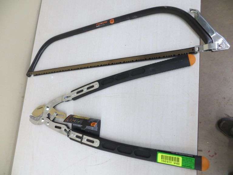 Fiskar's Loppers And Bow saw Lambrecht Auction, Inc.