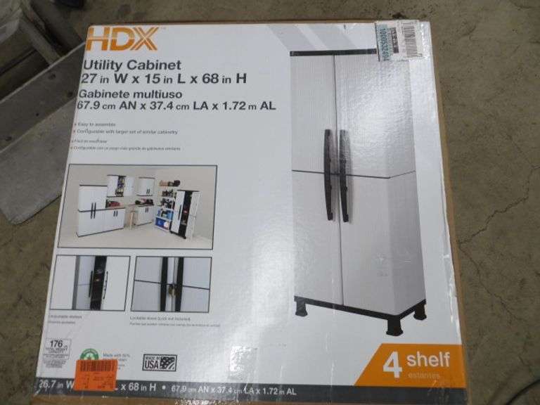 HDX Utility 68x27x15" Unassembled Lambrecht Auction, Inc.