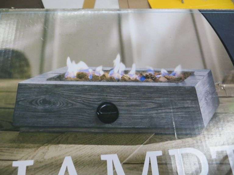 Hampton Bay Tabletop Glass Firepit Lambrecht Auction, Inc.