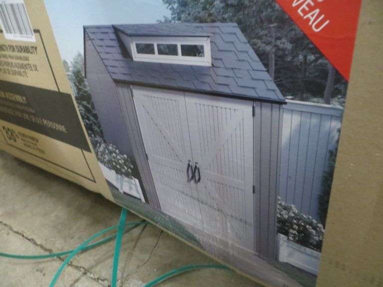 Rubbermaid 7 x7 storage shed see details lambrecht auction inc 