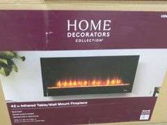 Home Decorations 42 Infrared Fireplace - Table Or Wall Mount - Lambrecht  Auction, Inc.