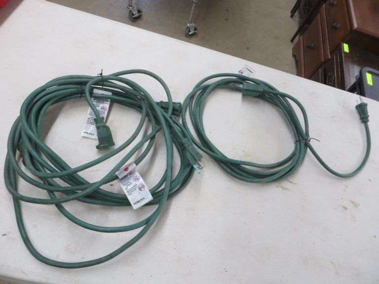Three Short Extension Cords Lambrecht Auction, Inc.