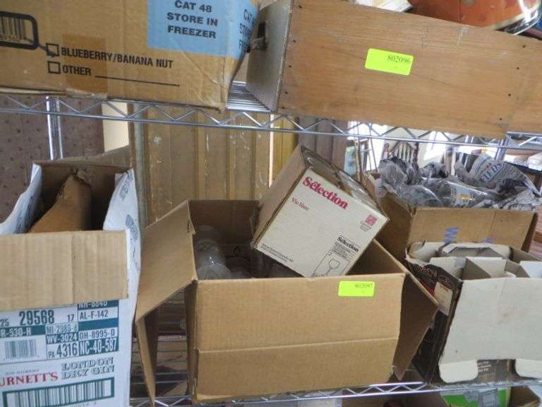 Assorted Stemware & Beer Glasses 5 Boxes Lambrecht Auction, Inc.