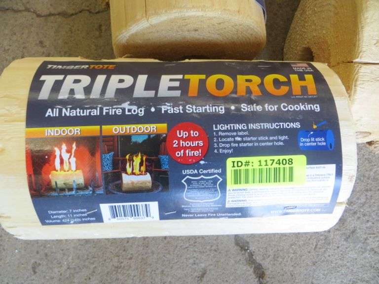 Timber Tote Triple Torch All Natural Fire Logs 4x's Lambrecht
