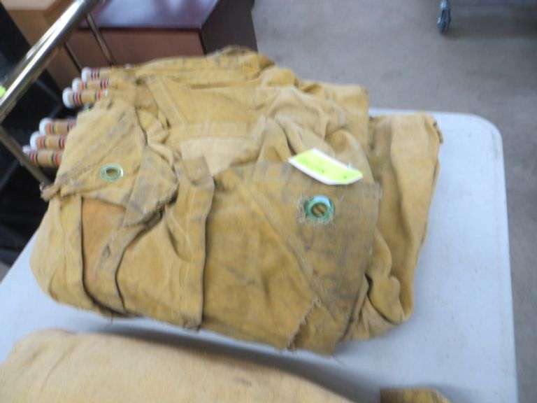 Three Small Canvas Tarps Lambrecht Auction, Inc.