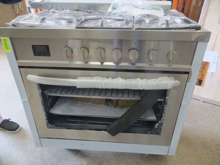 36"Freestanding Gas Range No Glass In The Oven Door Lambrecht