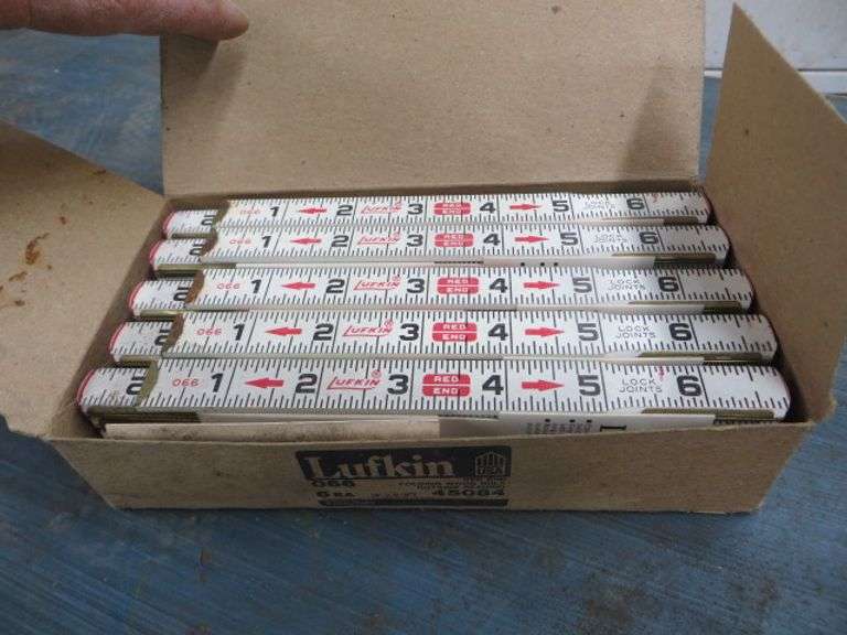 Five New Lufkin Folding Wooden Rules Lambrecht Auction, Inc.