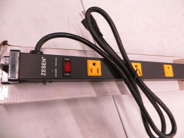 Zesen 10' Heavy Duty Power Strip Lambrecht Auction, Inc.