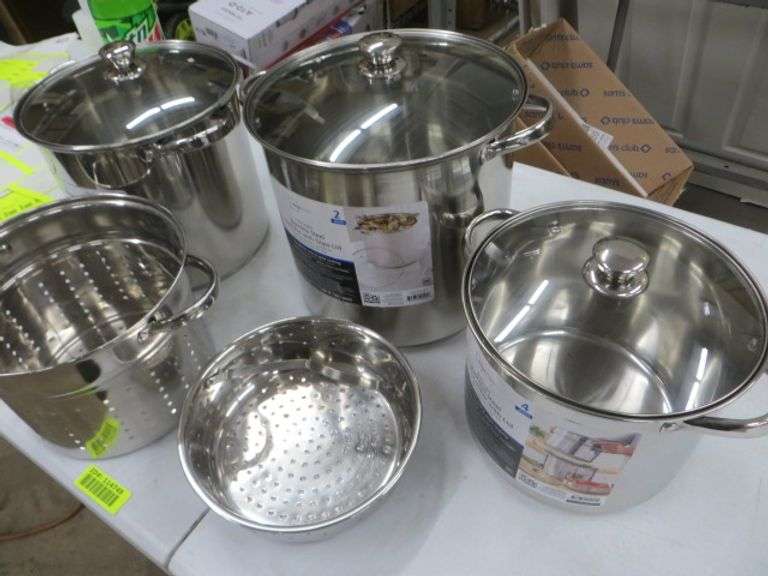 Mainstays Stainless Steel Cookware See Details Lambrecht Auction, Inc.
