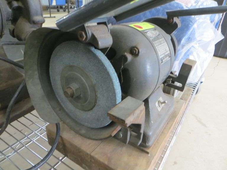 Dunlap 6" Bench Grinder Lambrecht Auction, Inc.