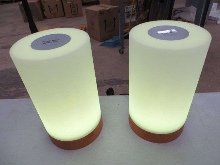 Set Of Two Friendship Lamps Lambrecht Auction, Inc.