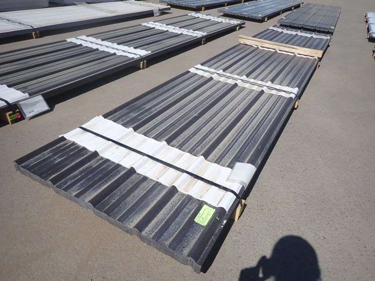 Bronze Corrugated Metal Panel 3'x16' Lambrecht Auction, Inc.