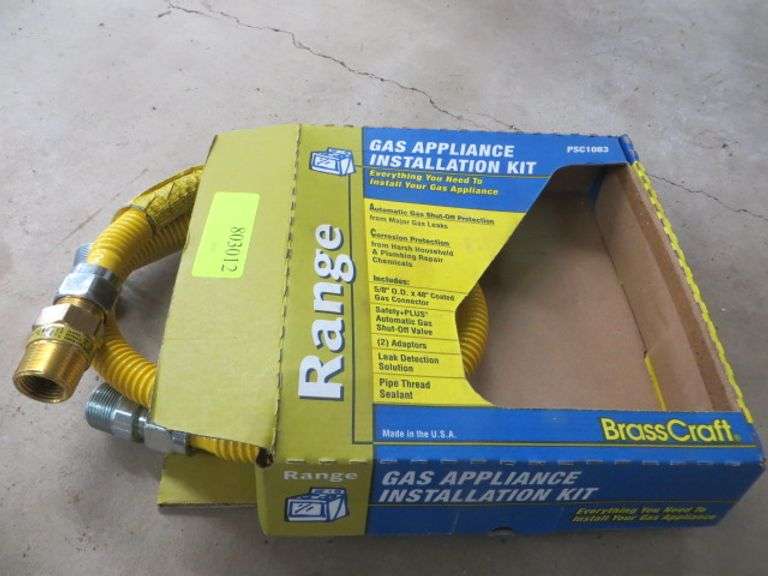 New Flexible Line For Gas Range Lambrecht Auction, Inc.