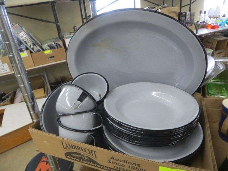 Enamel Dinnerware Lambrecht Auction, Inc.