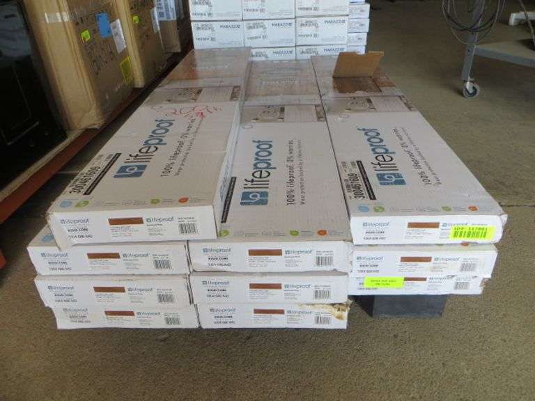 LifeProof Viynl Plank Flooring Heirloom Pine - Lambrecht Auction, Inc.