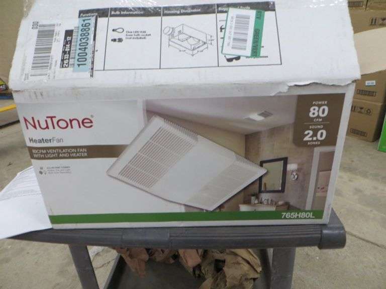 Nutone 80 CFM Ventilation Fan With Heater See Details Lambrecht
