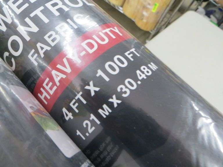 Vigoro Heavy Duty Weed Control Fabric 4'x100' 4x Lambrecht Auction, Inc.