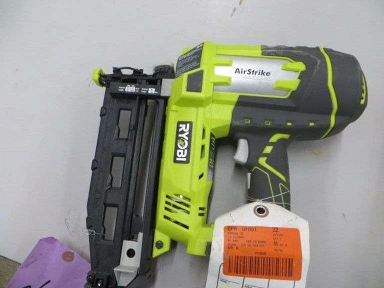 Ryobi 16 Gauge Finish Nailer Tool Only Used Lambrecht Auction, Inc.