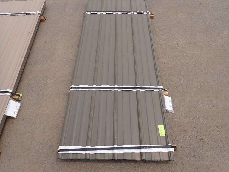 Bronze Corrugated Metal Panel 3'x8' Lambrecht Auction, Inc.