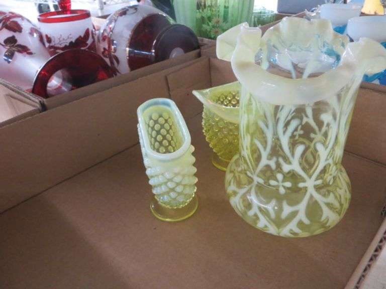 Opal Vaseline Glassware Lambrecht Auction, Inc.