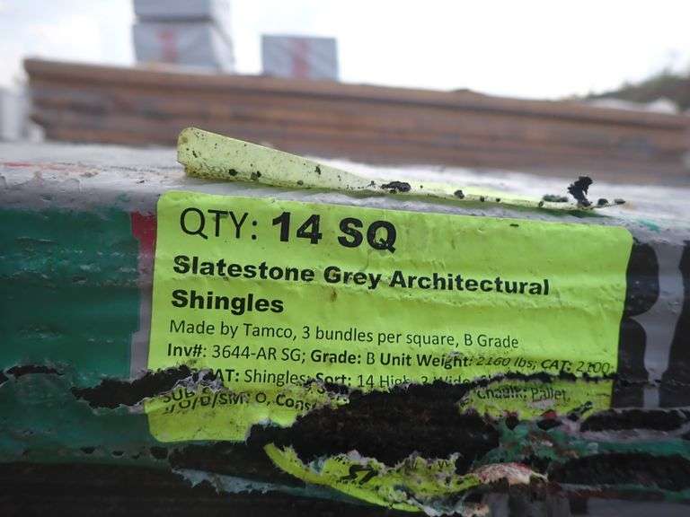 Slatestone Grey Architectural Shingles Lambrecht Auction, Inc.
