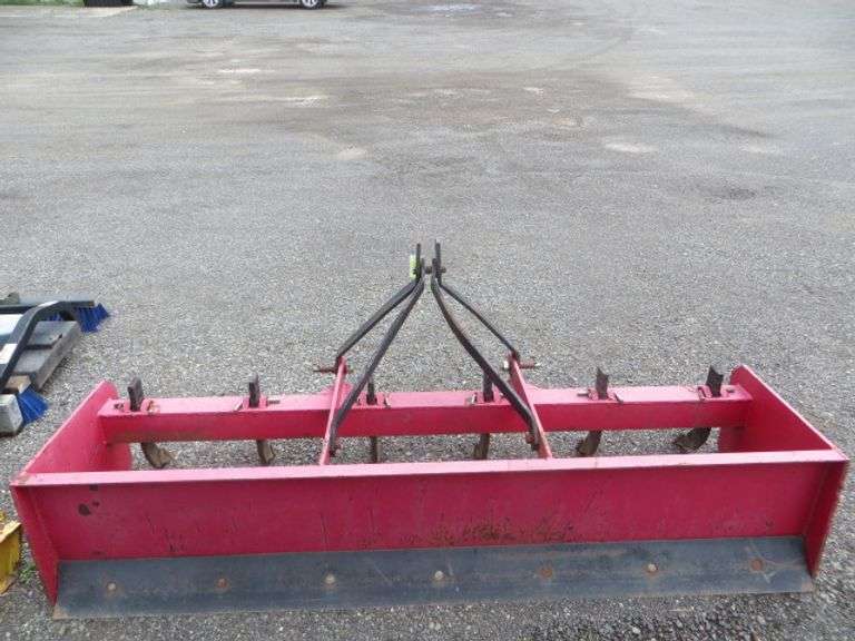 7' 3Point Hitch Box Blade with Scarifiers Lambrecht Auction, Inc.